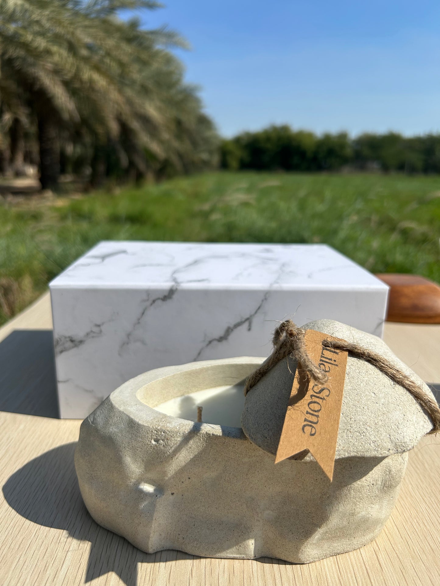 Candle - Lilac Stone